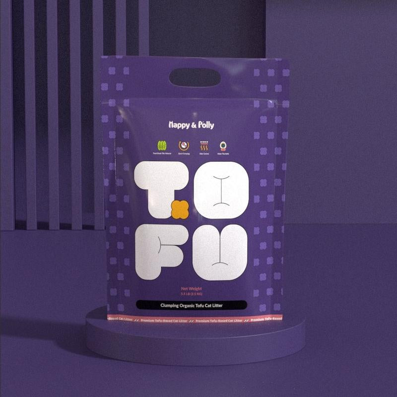 Tofu Cat Litter, Clumping, 100% Natural Organic, Flushable, Dust-Free, Odor Control, Low Tracking, Not Suitable for Automatic Litter Boxes