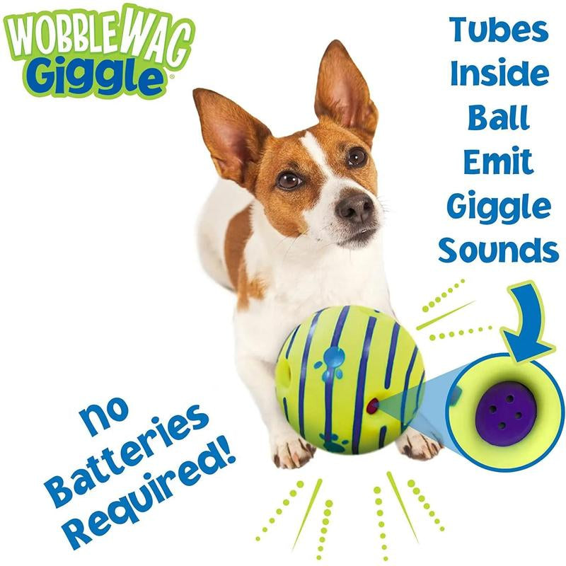 Wobble Wag Giggle Ball 🌟 – Glow-In-The-Dark Interactive Dog Toy