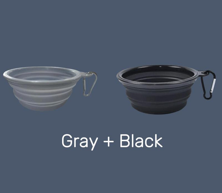 Collapsible Dog Bowls for Travel, 2-Pack Dog Portable Water Bowl for Dogs Cats Pet Foldable Feeding Watering Dish for Traveling Camping Walking Hiking