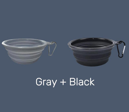 Collapsible Dog Bowls for Travel, 2-Pack Dog Portable Water Bowl for Dogs Cats Pet Foldable Feeding Watering Dish for Traveling Camping Walking Hiking