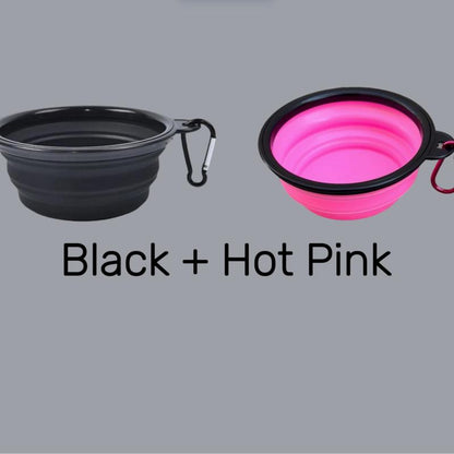 Collapsible Dog Bowls for Travel, 2-Pack Dog Portable Water Bowl for Dogs Cats Pet Foldable Feeding Watering Dish for Traveling Camping Walking Hiking