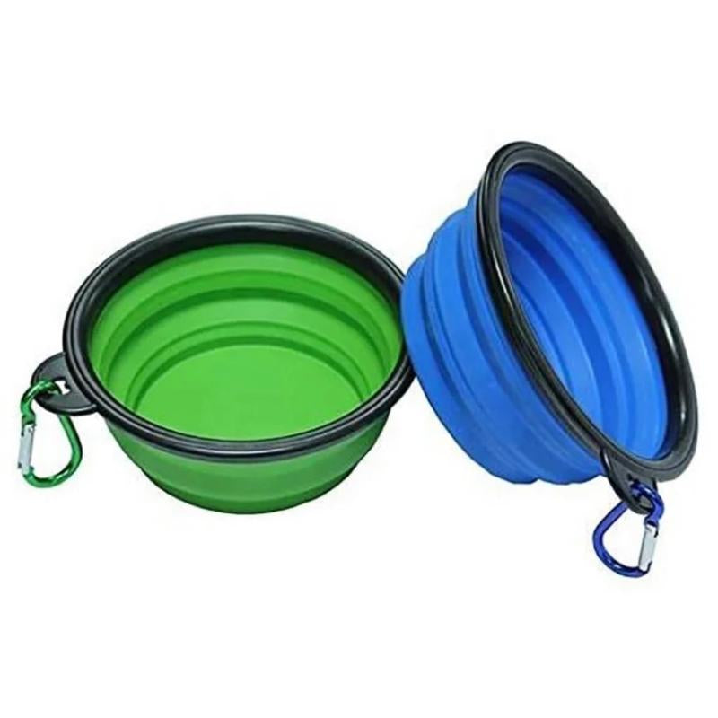 Collapsible Dog Bowls for Travel, 2-Pack Dog Portable Water Bowl for Dogs Cats Pet Foldable Feeding Watering Dish for Traveling Camping Walking Hiking
