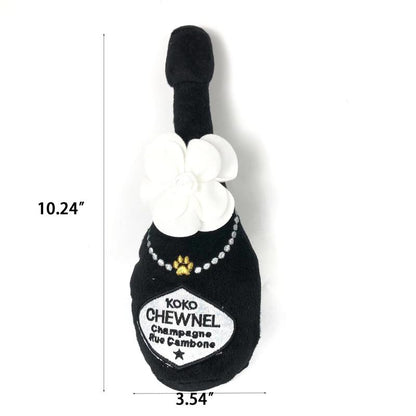 Chewnel Floral Champagne Bottle Toy