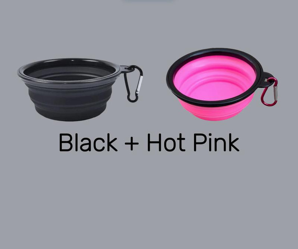 Collapsible Dog Bowls for Travel, 2-Pack Dog Portable Water Bowl for Dogs Cats Pet Foldable Feeding Watering Dish for Traveling Camping Walking Hiking