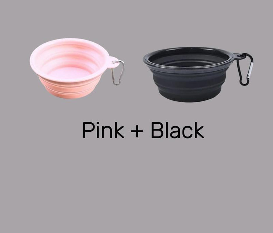 Collapsible Dog Bowls for Travel, 2-Pack Dog Portable Water Bowl for Dogs Cats Pet Foldable Feeding Watering Dish for Traveling Camping Walking Hiking