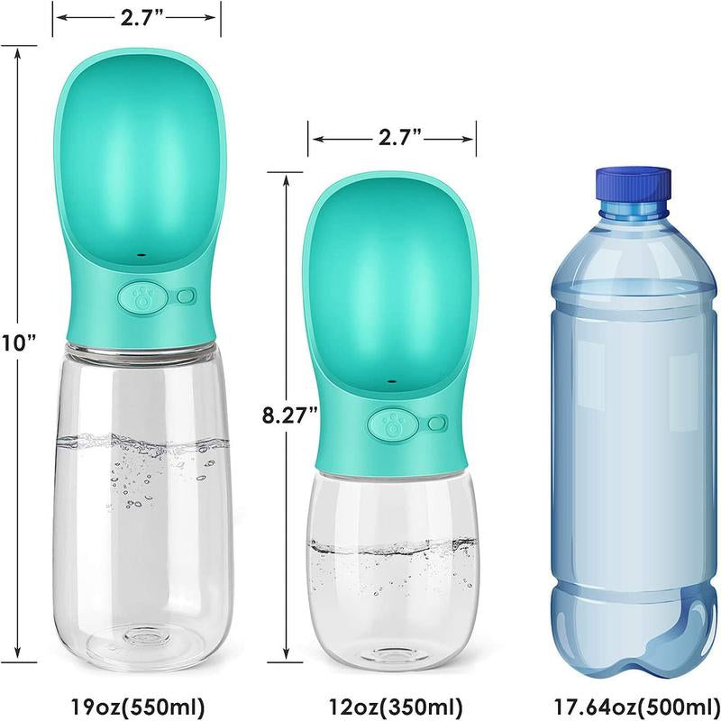 Portable Dog Water Bottle with Bowl Dispenser Antibacterial Leak Proof