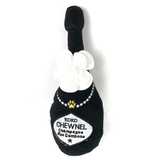 Chewnel Floral Champagne Bottle Toy