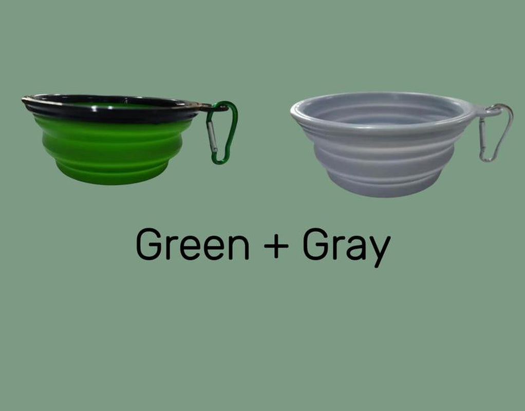 Collapsible Dog Bowls for Travel, 2-Pack Dog Portable Water Bowl for Dogs Cats Pet Foldable Feeding Watering Dish for Traveling Camping Walking Hiking